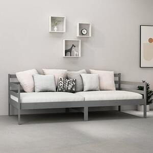 Tatiana Solid Pinewood Single Day Bed In Grey