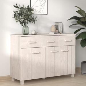 Matia Pinewood Sideboard With 3 Doors 3 Drawers In White