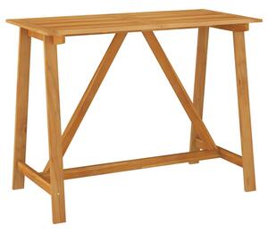 Roslyn Rectangular Wooden Garden Bar Table In Natural