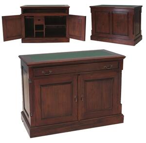 Belarus Hidden Home Office Computer Desk In Mahogany