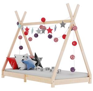 Natara Wooden Tent Style Kids Single Bed In Natural