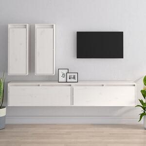 Galilee Solid Pinewood Entertainment Unit In White