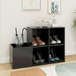 Bedros Wooden Hallway Shoe Storage Cabinet In Grey