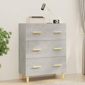 Pirro Wooden Chest Of 3 Drawers In Concrete Effect