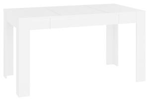 Desirus Rectangular Wooden Dining Table In White