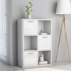 Diara High Gloss Storage Cabinet 3 Doors 3 Shelves In White