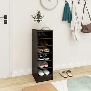 Keala High Gloss Shoe Storage Rack With 6 Shelves In Grey