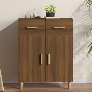 Cartier Wooden Sideboard With 2 Doors 2 Drawers In Brown Oak