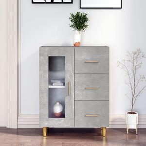 Cartier Sideboard With 1 Door 3 Drawers In Concrete Effect