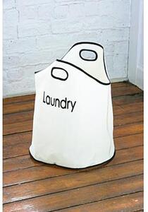 Cream Nylon Laundry Bag with 2 Handles