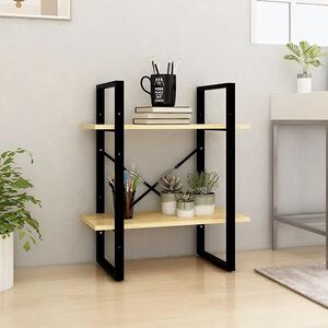 Aharon 2-Tier Solid Pinewood Bookshelf In Natural