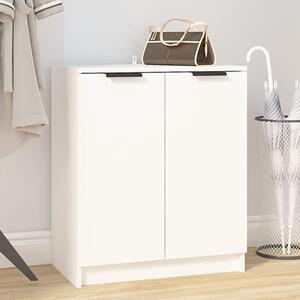 Betsi Wooden Shoe Storage Cabinet With 2 Doors In White