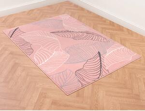 Poly Autumn 80x150cm Modern Pattern Rug In Flamingo