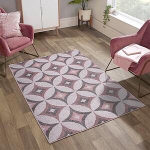 Spirit 80x150cm Star Design Rug In Blush