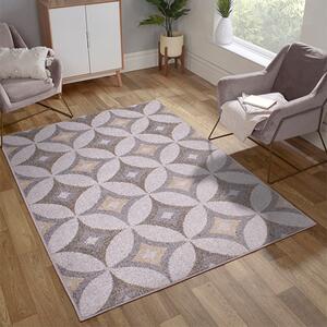 Spirit 160x230cm Star Design Rug In Ochre