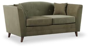 Pippa Velvet 2 Seater Sofa, Modern Upholstered Fabric Couch | Roseland