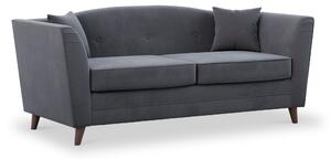 Pippa Velvet 3 Seater Sofa, Modern Upholstered Fabric Couch | Roseland