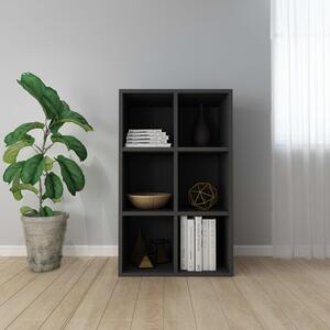 Quena Wooden Bookcase With 6 Compartments In Black