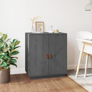 Alawi Pine Wood Sideboard With 2 Doors In Grey