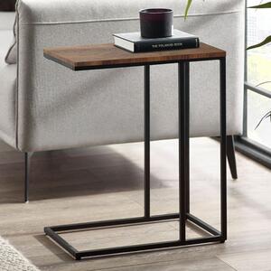 Tacita Wooden Side Table In Walnut