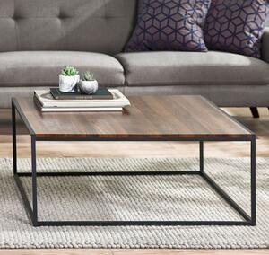 Tacita Square Wooden Coffee Table Walnut