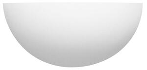 Gypsum Half Oval Plaster Wall Light In White