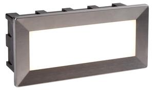 Ankle Rectangular LED Recessed Light In Stainless Steel