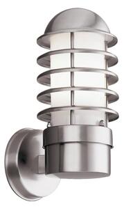 Louvre Stainless Steel Outdoor Wall Light With White Shade