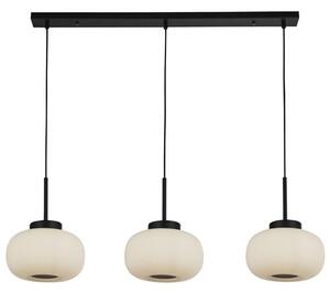 Lumina Glass 3 Lights Bar Pendant Light In White And Black