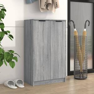 Avory Shoe Storage Cabinet With 2 Doors In Grey Sonoma Oak