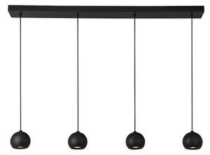 Eindhoven Metal 4 Lights Bar Pendant Light In Matt Black