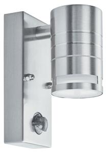 Metro LED Outdoor Wall Light With PIR In Stainless Steel