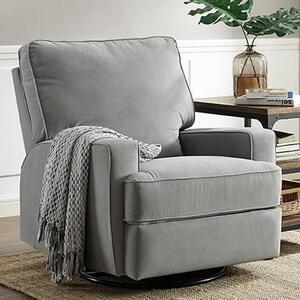 Rylie Fabric Recliner Armchair In Grey