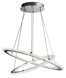 Solexa LED 2 Lights Ceiling Pendant Light In Chrome