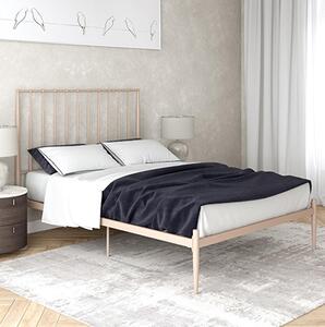 Giulio Metal King Size Bed In Millennial Pink