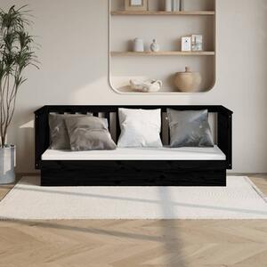 Diza Pinewood Single Day Bed In Black