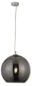 Balls Large Smoked Glass Ceiling Pendant Light In Chrome