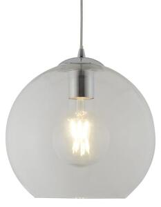 Balls Small Clear Glass Ceiling Pendant Light In Chrome