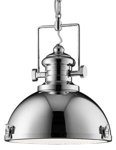 Louisiana Industrial Ceiling Pendant Light In Chrome