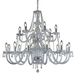 Hale 18 Lights Clear Crystal Chandelier Light In Chrome