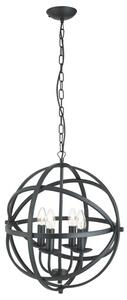 Orbit 4 Lights Ceiling Pendant Light In Matt Black