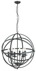 Orbit 6 Lights Ceiling Pendant Light In Matt Black