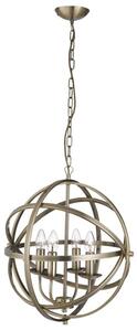 Orbit 4 Lights Ceiling Pendant Light In Antique Brass