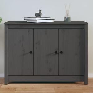 Secia Pinewood Sideboard With 3 Doors In Grey