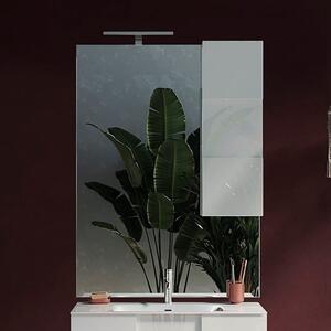 Aleta 80cm Bathroom Mirror And White Unit And LED Lights