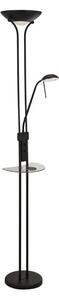 Wireless USB LED Mother And Child Floor Lamp In Matt Black