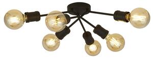 Dance 6 Lights Flush Ceiling Light In Sand Black