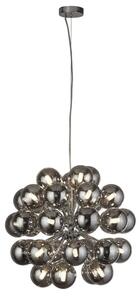 Berry 27 Lights Smoked Glass Ceiling Pendant Light In Chrome