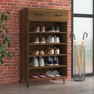 Decatur Wooden Shoe Storage Rack In Brown Oak