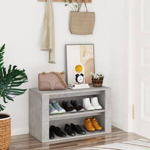 Culver Wooden Shoe Storage Rack In Concrete Effect